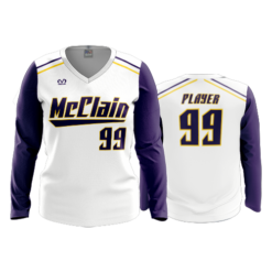 3829 WOMENS V NECK LONGSLEEVE MCCLAIN-TIGERS-2