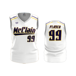 3829 WOMENS V NECK SLEEVELESS MCCLAIN-TIGERS-2