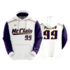 3829 UNISEX FLEECE HOODY MCCLAIN-TIGERS-2