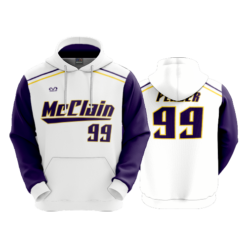 3829 UNISEX FLEECE HOODY MCCLAIN-TIGERS-2