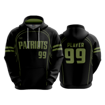 3841 UNISEX FLEECE HOODY PATRIOTS-USA-FP-1
