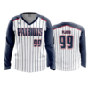 3841 WOMENS V NECK LONGSLEEVE PATRIOTS-USA-FP-2