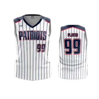3841 WOMENS V NECK SLEEVELESS PATRIOTS-USA-FP-2