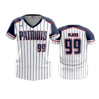 3841 WOMENS V NECK PATRIOTS-USA-FP-2