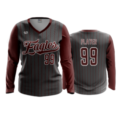 3848 WOMENS V NECK LONGSLEEVE NA-EAGLES-2