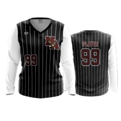 3848 WOMENS V NECK LONGSLEEVE NA-EAGLES-3