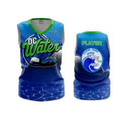 3730 WOMENS V NECK SLEEVELESS DC-WATER