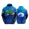 3730 UNISEX FLEECE HOODY DC-WATER