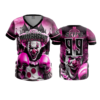 3858 WOMENS V NECK CLOWN-PUNCHERS-1