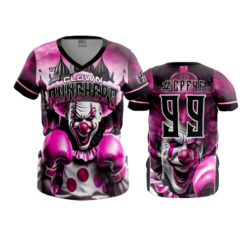 3858 WOMENS V NECK CLOWN-PUNCHERS-1