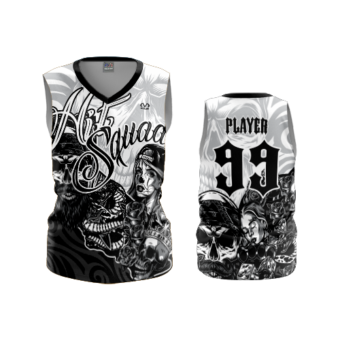 3834 WOMENS V NECK SLEEVELESS HIT-SQUAD