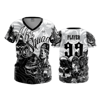 3834 WOMENS V NECK HIT-SQUAD