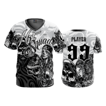 3834 MENS SPORT V NECK HIT-SQUAD