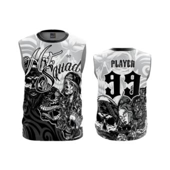 3834 MENS SPORT CREW NECK SLEEVELESS HIT-SQUAD