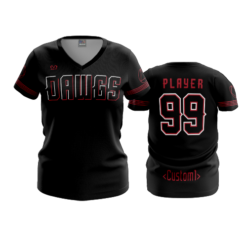 3855 WOMENS V NECK NORTH-BAY-BULLDOGS-2