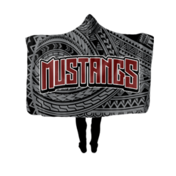 3852 UNISEX FAN WRAP HOODY MUSTANGS-1
