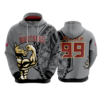 3852 UNISEX FLEECE HOODY MUSTANGS-1