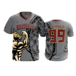 3852 MENS SPORT V NECK MUSTANGS-1