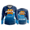 2974 WOMENS V NECK LONGSLEEVE BLAZING-SUN-POOL