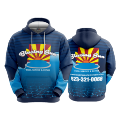 2974 UNISEX FLEECE HOODY BLAZING-SUN-POOL