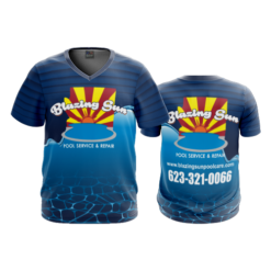 2974 MENS SPORT V NECK BLAZING-SUN-POOL