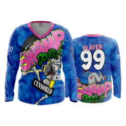 3830 WOMENS V NECK LONGSLEEVE SWAMP-DONKEYS-1