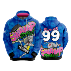 3830 UNISEX FLEECE HOODY SWAMP-DONKEYS-1