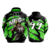 3832 UNISEX FLEECE HOODY NFG-1