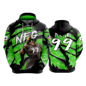 3832 UNISEX FLEECE HOODY NFG-1
