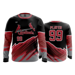 3674 MENS SPORT LONGSLEEVE CARDINALS-RED