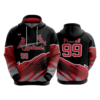 3674 UNISEX FLEECE HOODY CARDINALS-RED