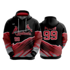 3674 UNISEX FLEECE HOODY CARDINALS-RED