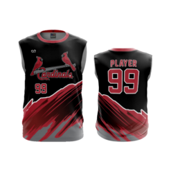 3674 MENS SPORT CREW NECK SLEEVELESS CARDINALS-RED
