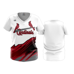 3674 WOMENS SPIRIT CREW NECK CARDINALS-RED