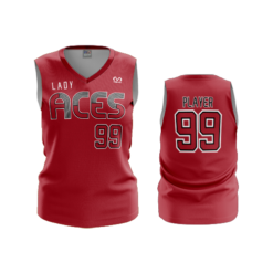3150 WOMENS V NECK SLEEVELESS LADY-ACES-1