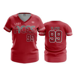 3150 WOMENS V NECK LADY-ACES-1
