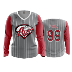 3150 WOMENS V NECK LONGSLEEVE LADY-ACES-2