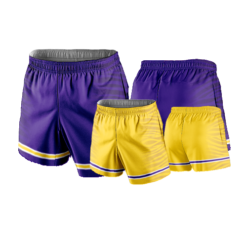 3835 UNISEX HIGH RISE BASKETBALL REVERSIBLE SHORTS LSU-BBALL
