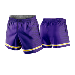 3835 UNISEX HIGH RISE BASKETBALL SHORTS 1PLY LSU-BBALL