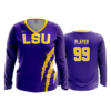 3835 WOMENS V NECK LONGSLEEVE LSU-BBALL