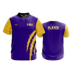3835 UNISEX MICRO FIBER COACH PULLOVER LSU-BBALL