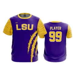 3835 MENS SPORT CREW NECK LSU-BBALL