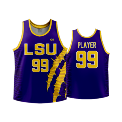 3835 MENS BASKETBALL TANK 1 PLY LSU-BBALL