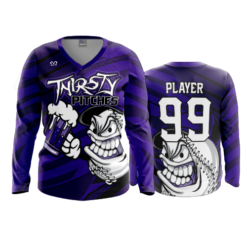 3853 WOMENS V NECK LONGSLEEVE THIRSTY-PITCHES-1