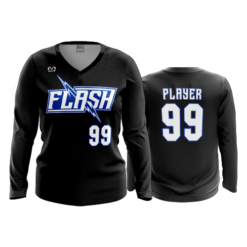 3836 WOMENS V NECK LONGSLEEVE FLASH-2024-1