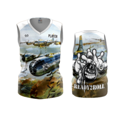 3857 WOMENS V NECK SLEEVELESS READY2ROLL-2