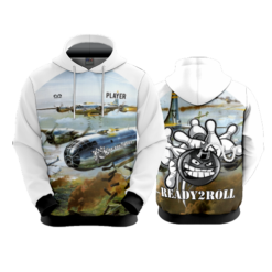 3857 UNISEX FLEECE HOODY READY2ROLL-2