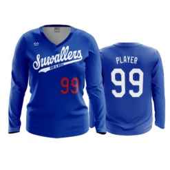 3360 WOMENS V NECK LONGSLEEVE SUWALLERS-BAR-AND-GRILL-2024-1