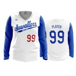 3360 WOMENS V NECK LONGSLEEVE SUWALLERS-BAR-AND-GRILL-2024-2