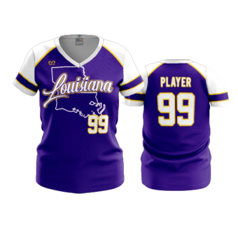 3849 WOMENS V NECK LOUISIANA-TIGERS-1